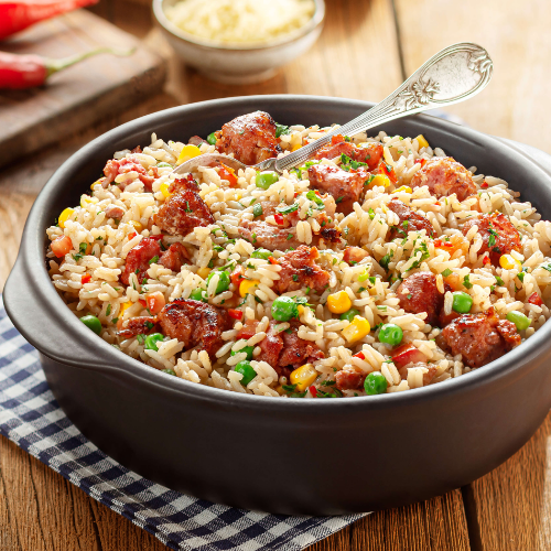Arroz com Linguiça Saboroso em 30 Minutos com Nestlé