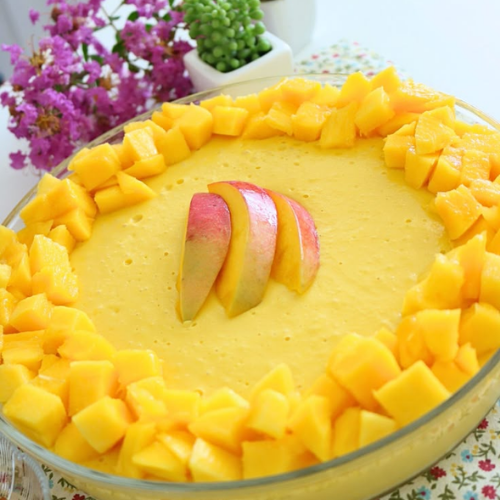 Mousse de Manga Cremoso em 10 Minutos com Nestlé