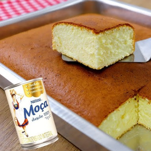 Bolo Algodão de Leite Condensado Macio em 60 Minutos com Nestlé