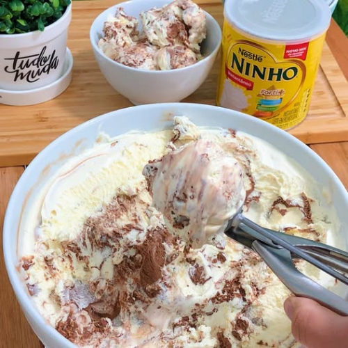 Sorvete de Ninho Caseiro Cremoso em 20 Minutos com Nestlé