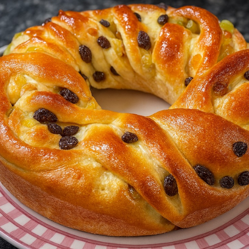 Rosca Natalina Recheada e Douradinha em 3 Horas com Nestlé